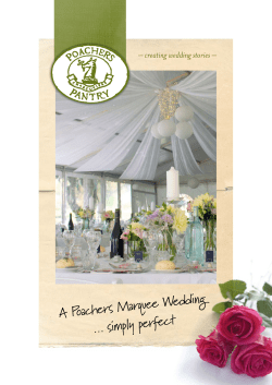 Marquee wedding package 2014
