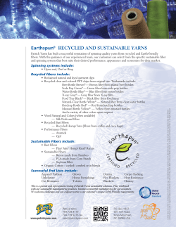 EarthSpun&reg; Sale Sheet