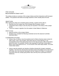Lenape Indians - Conner Prairie