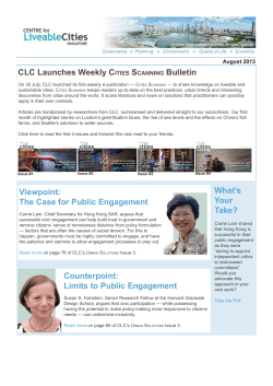 Read more - Centre for Liveable Cities