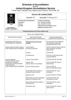 Urenco UK Limited (UUK)