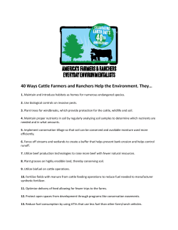 40 Ways Cattle Farmers and Ranchers Help the Environment. They&hellip;