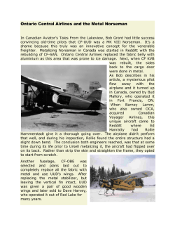 Ontario Central Airlines and the Metal Norseman