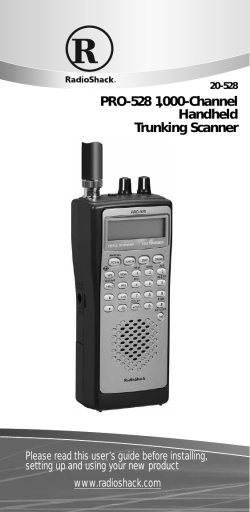 PRO-528 1000-Channel Handheld Trunking Scanner