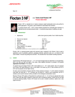 Datasheet Floctan 3 NF v1.0