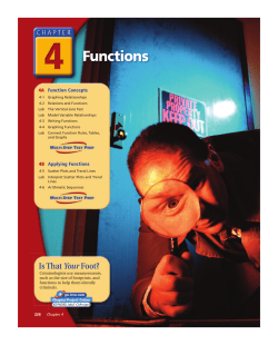 Chapter 4 Functions (Intera