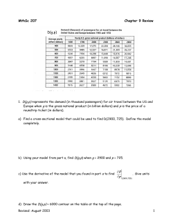 MthSc 207 Chapter 9 Review &part; &part; D(g,p)