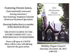 Featuring Dennis James - Village of Addison, New York