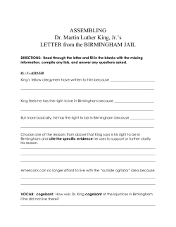 ASSEMBLING Dr. Martin Luther King, Jr.`s LETTER from the