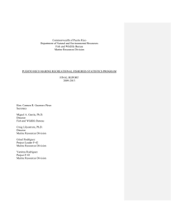 Commonwealth of Puerto Rico Department of Natural and
