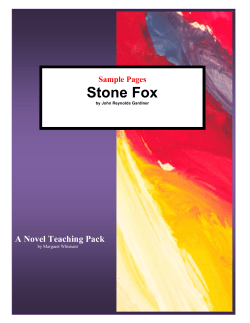 Sample Pages Stone Fox - Taking Grades Publishing Company