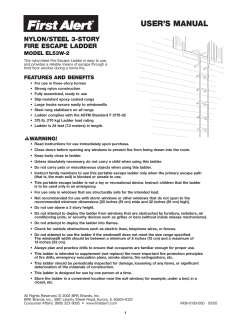 First Alert EL53W-2 Ladder Manual