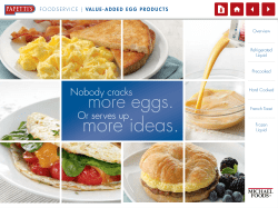 more eggs. - Michael Foods