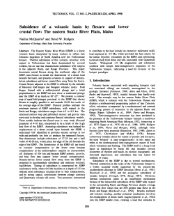 Subsidence of a volcanic basin by flexure and lower crustal flow
