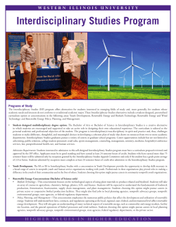 Interdisciplinary Studies Program