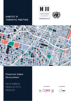 HABITAT III THEMATIC MEETING 09