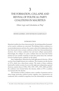 Chapter 3 The Formation, Collapse and Revival of Political