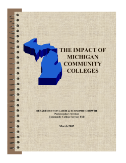 The Impact of Michigan Community Colleges, 2004-2005