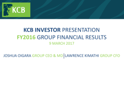 2016 Full Year Investor Presentation