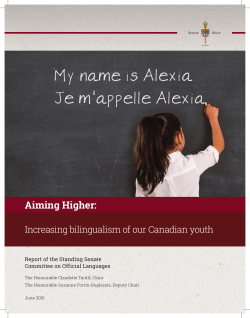 Aiming Higher - Senate of Canada