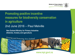 Promoting positive incentive measures for biodiversity conservation
