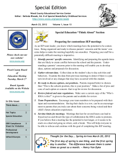 Special Edition - Wood County Educational Service Center