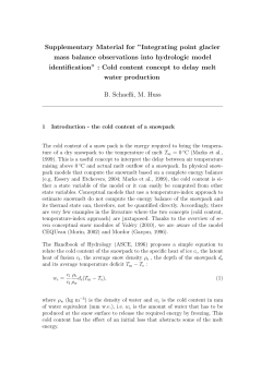 Supplement - Hydrol. Earth Syst. Sci.