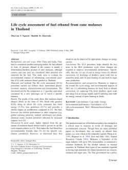 Life cycle assessment of fuel ethanol from cane molasses in Thailand