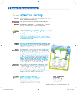 2 Develop the Concept: Interactive Interactive Learning