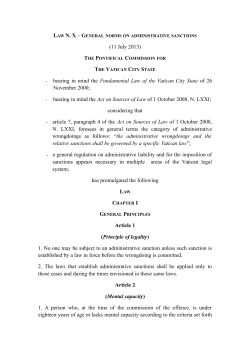 General Norms on Administrative Sanctions