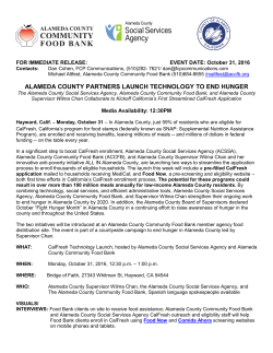 alameda county partners launch technology to end hunger