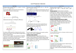 Lyme CP Progression in Subtraction Year One Year Two Year Three