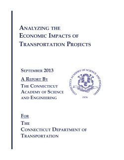analyzing the economic impacts of transportation projects