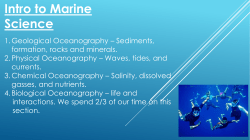 Intro to Marine Science