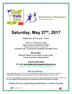 Golf for Kids 2010 - Big Brothers Big Sisters of Lanark County