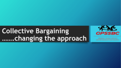 Collective Bargaining &hellip;&hellip;.changing the approach
