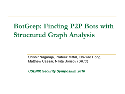 (2): Clustering P2P Nodes