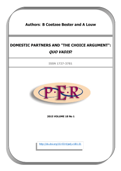 "The Choice Argument": Quo Vadis?