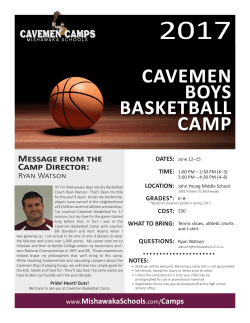 cavemen boys basketball camp