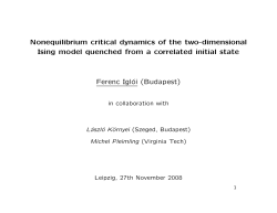 Nonequilibrium critical dynamics of the two