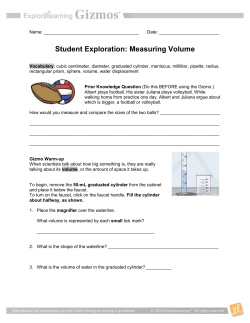 Measuring Volume