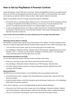 How to Set Up PlayStation 4 Parental Controls