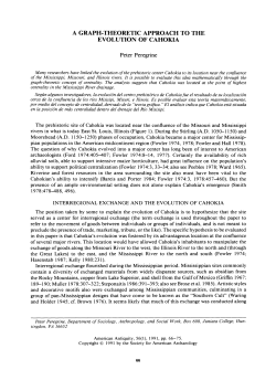 A Graph-Theoretic Approach to the Evolution of Cahokia