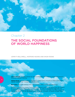 the social foundations of world happiness