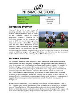 GENERAL INFORMATION Reporting Year: 2012 Reporting Program