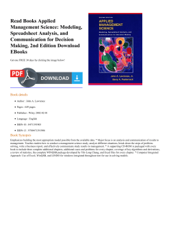 Read Books Applied Management Science: Modeling