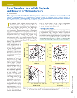Use of Boundary Lines in Field Diagnosis and Research for Mexican