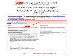 How to Enroll in Benefits as a New Hire or a Newly Eligible