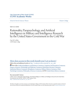 Rationality, Parapsychology, and Artificial Intelligence in Military and