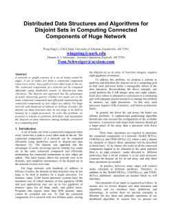 Distributed Data Structures and Algorithms for Disjoint Sets in